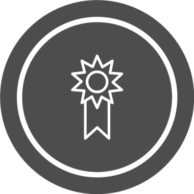 Madalya simgesi, vektör illüstrasyonu