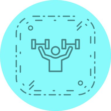 Moda Biçiminde Egzersiz Simgesi İzole Arkaplan