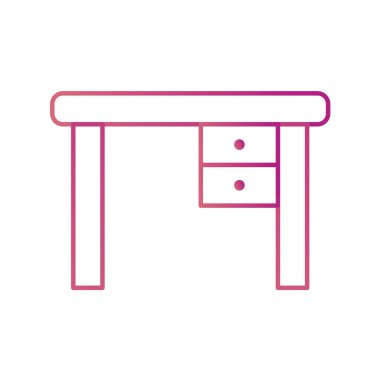 Masa simgesi beyaz arkaplanda izole edildi. restoran sembolü illüstrasyonu.