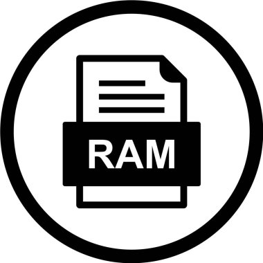 dosya biçimi simgesi, vektör illüstrasyonu