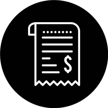 Dolar gagası vektör simgesi