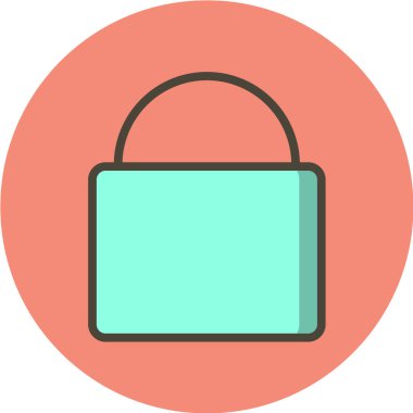 alışveriş poşeti vektör simgesi