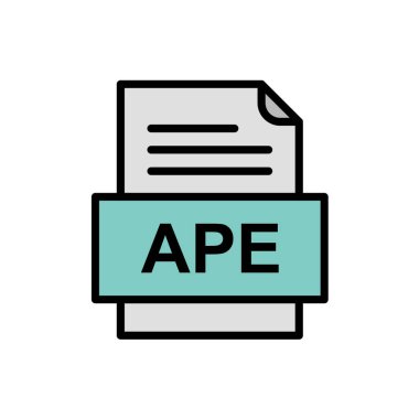 dosya biçimi simgesi, vektör illüstrasyonu