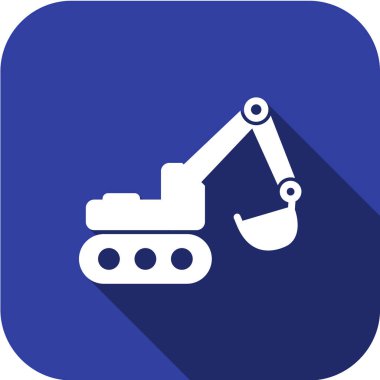 Ağır bir inşaat simgesinin vektör çizimi