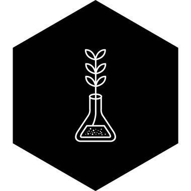 Deneysel Büyüme Simgesi Moda Biçiminde İzole Arkaplan      