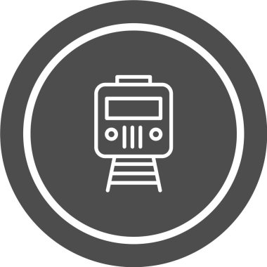 tren simgesi vektör illüstrasyonu