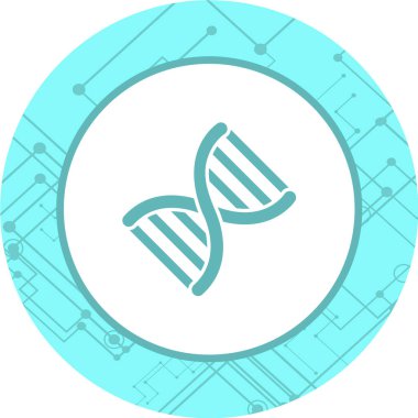 DNA simgesi, vektör illüstrasyonu