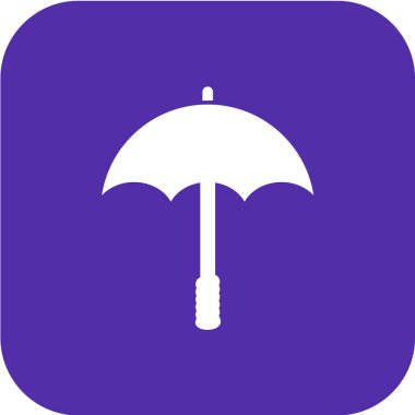 şemsiye simgesi vektör illüstrasyonu