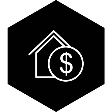 Moda Biçiminde Emlak Simgesi İzole Arkaplan