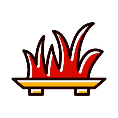 Çimen Simgesi Moda Biçiminde İzole Arkaplan