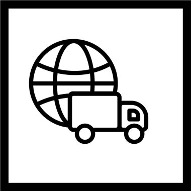 dağıtım hattı vektör simgesi