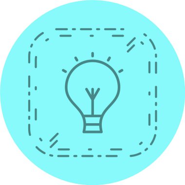 ampul simgesi vektör illüstrasyonu