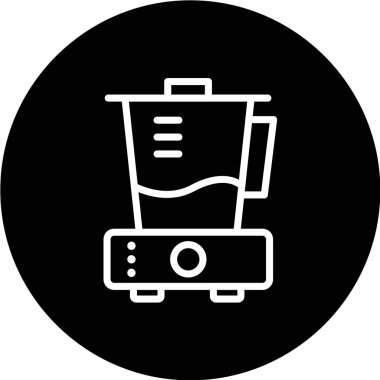 Vektör illüstrasyonu, basit simge karıştırıcı 