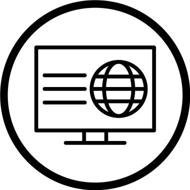 seo modern simgesinin vektör illüstrasyonu