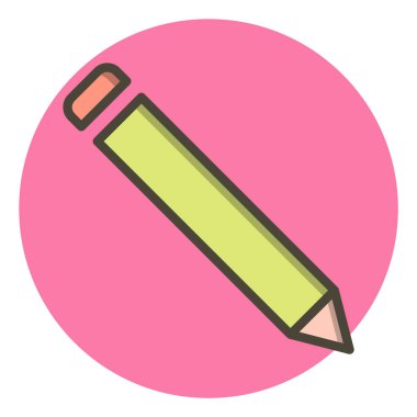 Moda biçimi izole edilmiş arkaplanda kalem simgesi 