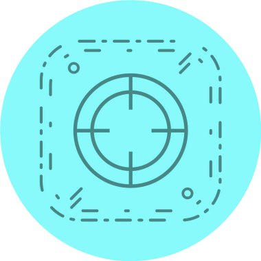 Çember simgesi. vektör illüstrasyonu