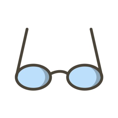 gözlük vektör illüstrasyonu, basit simge