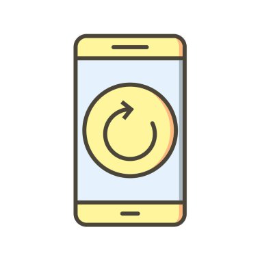 Mobil Uygulamalar konsept vektör çizimi beyaz arkaplan üzerinde 