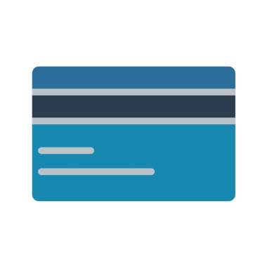 Kredi kartı ikonu. vektör illüstrasyonu