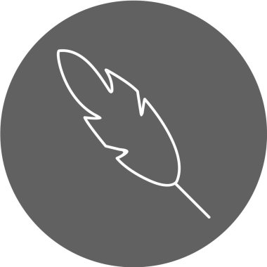 Tüylü ikon vektör illüstrasyonu