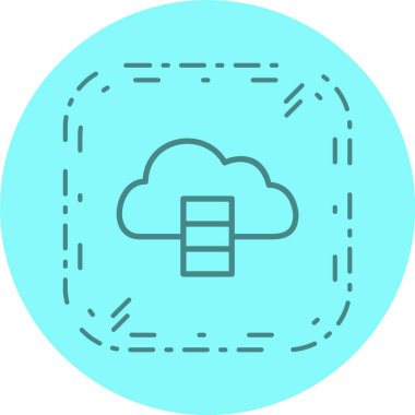 Veri tabanı Simgesi Biçimi İzole Arkaplan