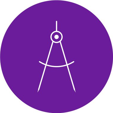 Modern b 'nin vektör çizimi pusula simgesinden yoksun