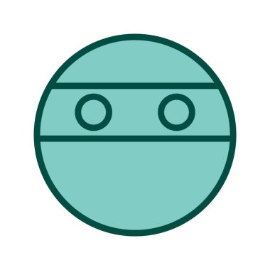  Ninja Emoji Simgesi Moda Tarzı İzole Arkaplan         