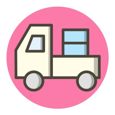 servis van vektör simgesi