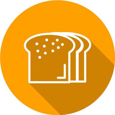 Ekmek simgesinin vektör illüstrasyonu