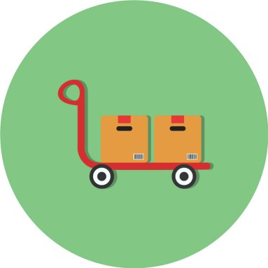 Alışveriş arabası vektör simgesi