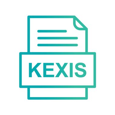 dosya biçimi simgesi, vektör illüstrasyonu