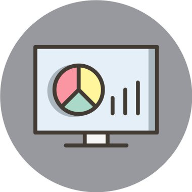 bir ofis planı vektör simgesi