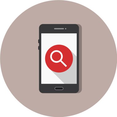 akıllı telefon ekran vektör çizimi, basit simge