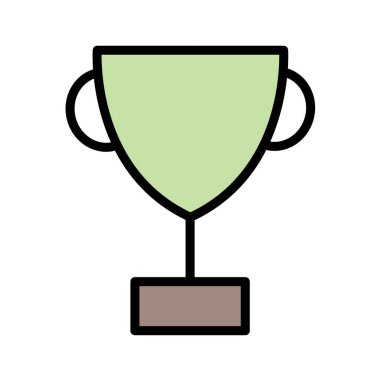 ödül kupa simgesi, vektör illüstrasyon tasarımı