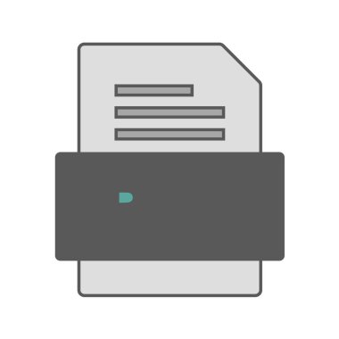 dosya biçimi simgesi, vektör illüstrasyonu