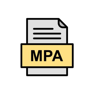 dosya biçimi simgesi, vektör illüstrasyonu