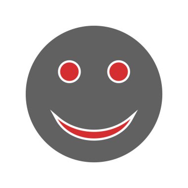  Moda Biçimli Mutlu Emoji Simgesi İzole Arkaplan