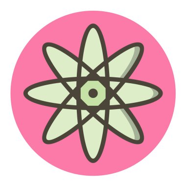 Beyaz arka planda pembe çiçek ikonu. vektör illüstrasyonu