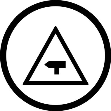 Yol simgesi, vektör illüstrasyonu