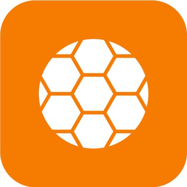 Futbol topu simgesinin vektör illüstrasyonu