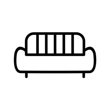 kanepe ikonu vektör illüstrasyonu