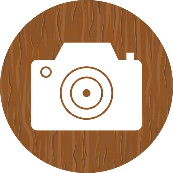 Camera Pictogram Trendy Stijl Geïsoleerde Achtergrond — Stockvector