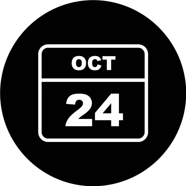 Calendar Date October — Stock Vector