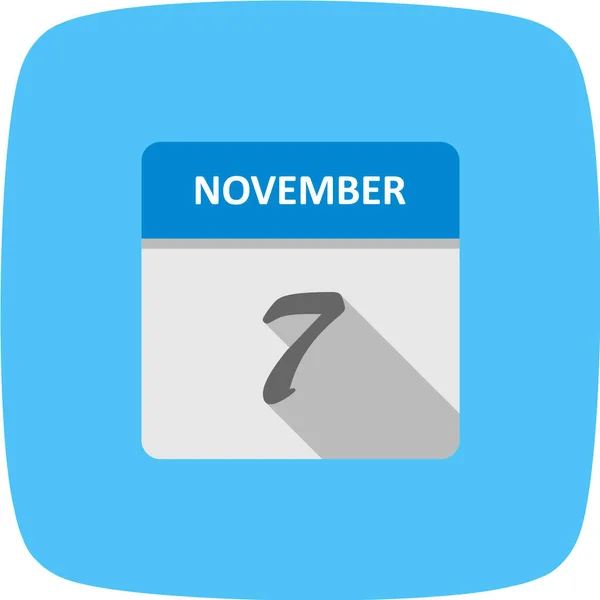 Calendrier Avec Date Novembre — Image vectorielle