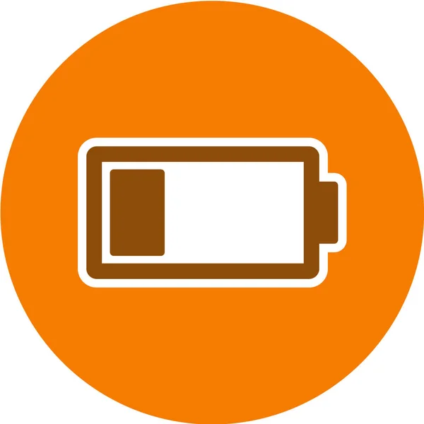 Battery Icon Vector Illustration Flat Design Style — Stock Vector