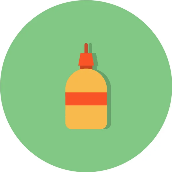 Vector Ilustración Del Icono Botella — Vector de stock