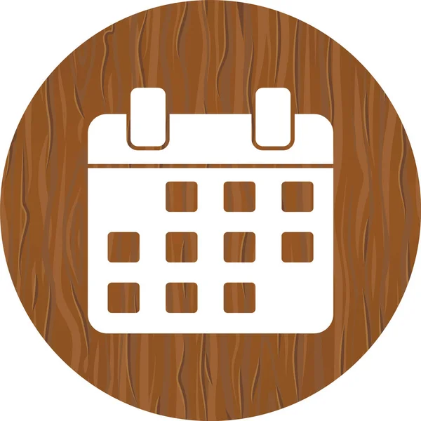 Calendar Icon Trendy Style Isolated Background — Stock Vector