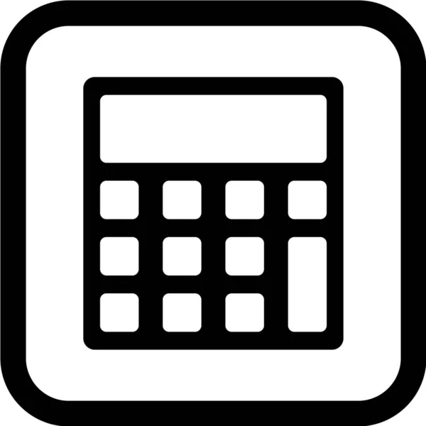 Kalkulatorikon Vektorillustrasjon – stockvektor