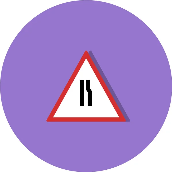 Icône Signalisation Routière Illustration Vectorielle — Image vectorielle