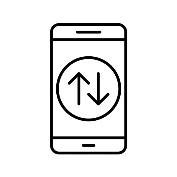 Illustration Vectorielle Concept Des Applications Mobiles Sur Fond Blanc — Image vectorielle